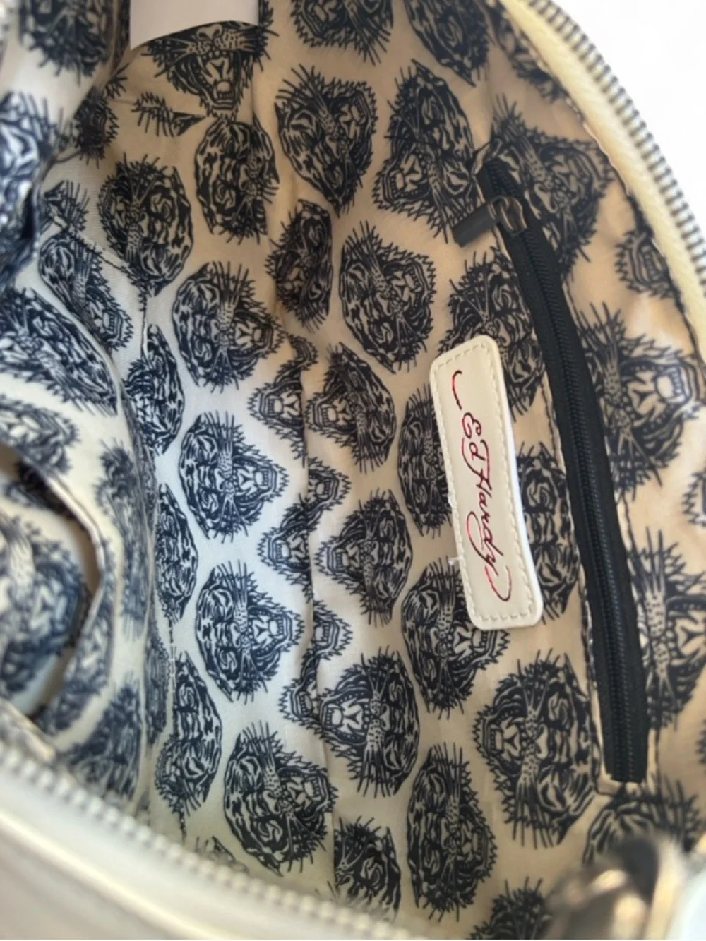 🆕☠️ Ed Hardy Dalinda Archival Studded Hobo Shoulder Bag NWT🥀